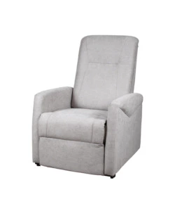 Poltrona massaggiante bellahome 'siena' con recliner elettrico in tessuto grigio, 75x93x105 cm